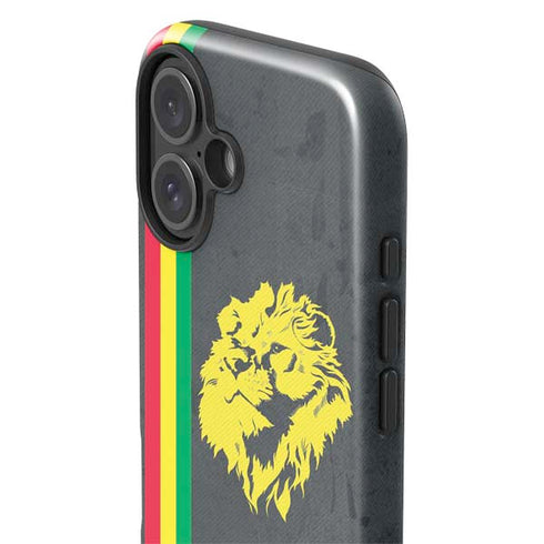 Vertical Banner - Lion of Judah iPhone 16 Plus Impact Case